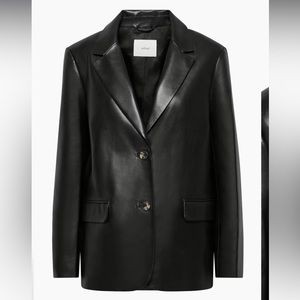 Aritzia leather blazer